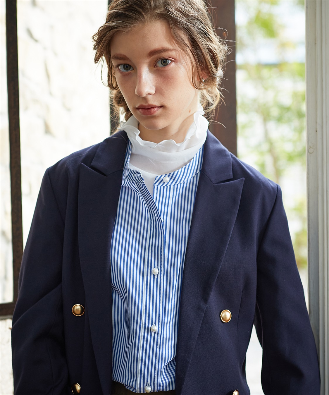 LE SOUK HOLIDAY パールボタンブラウス_sub_14