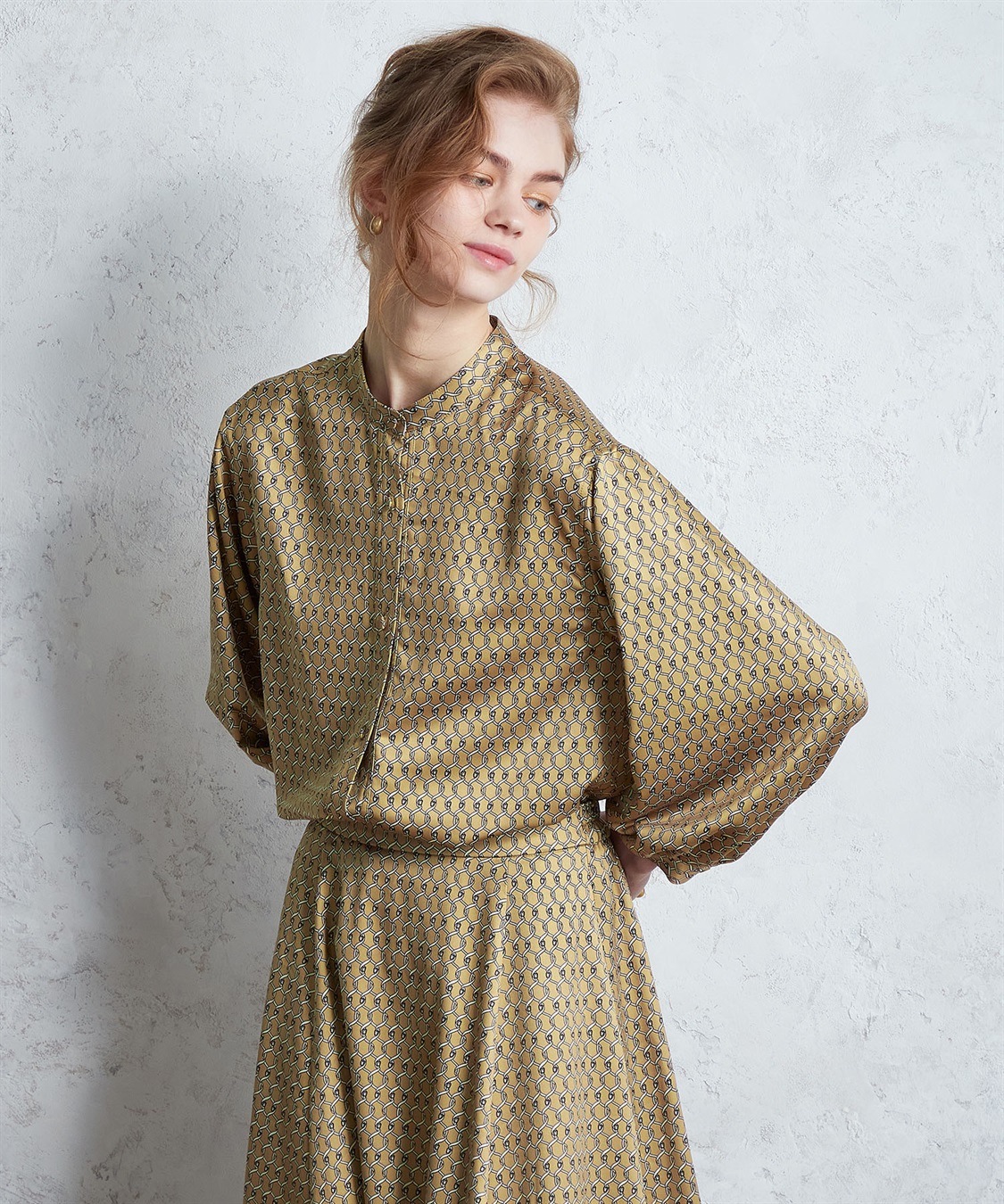 LE SOUK HOLIDAY モチーフプリントブラウス_sub_2