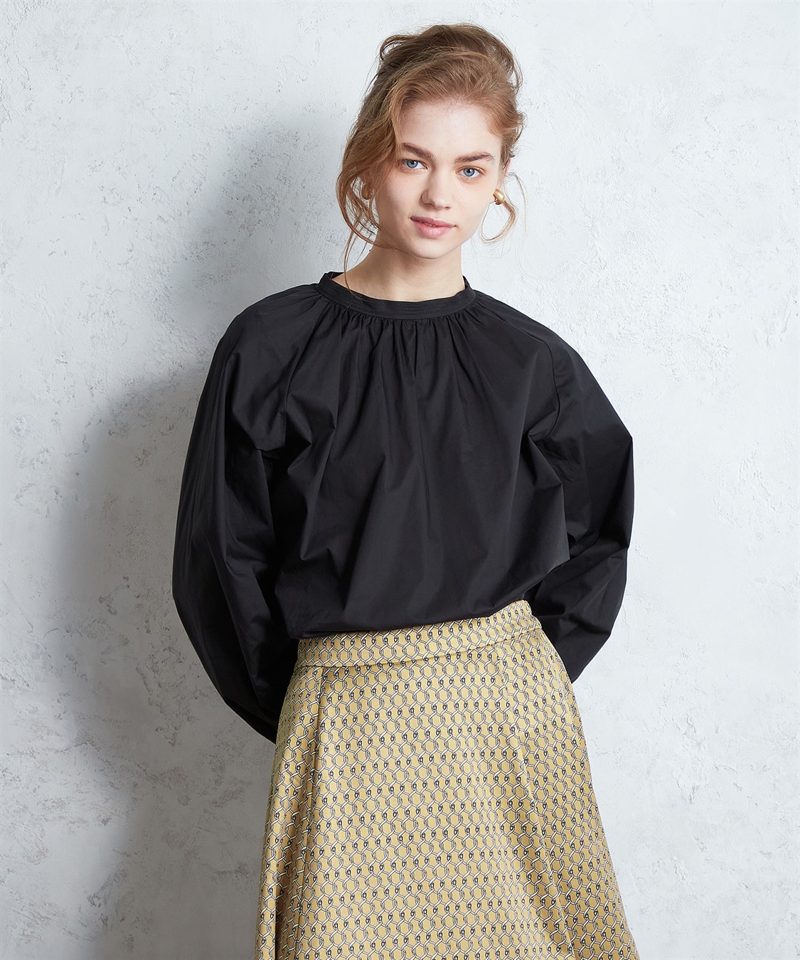 LE SOUK HOLIDAY ギャザーネックブラウス_sub_2