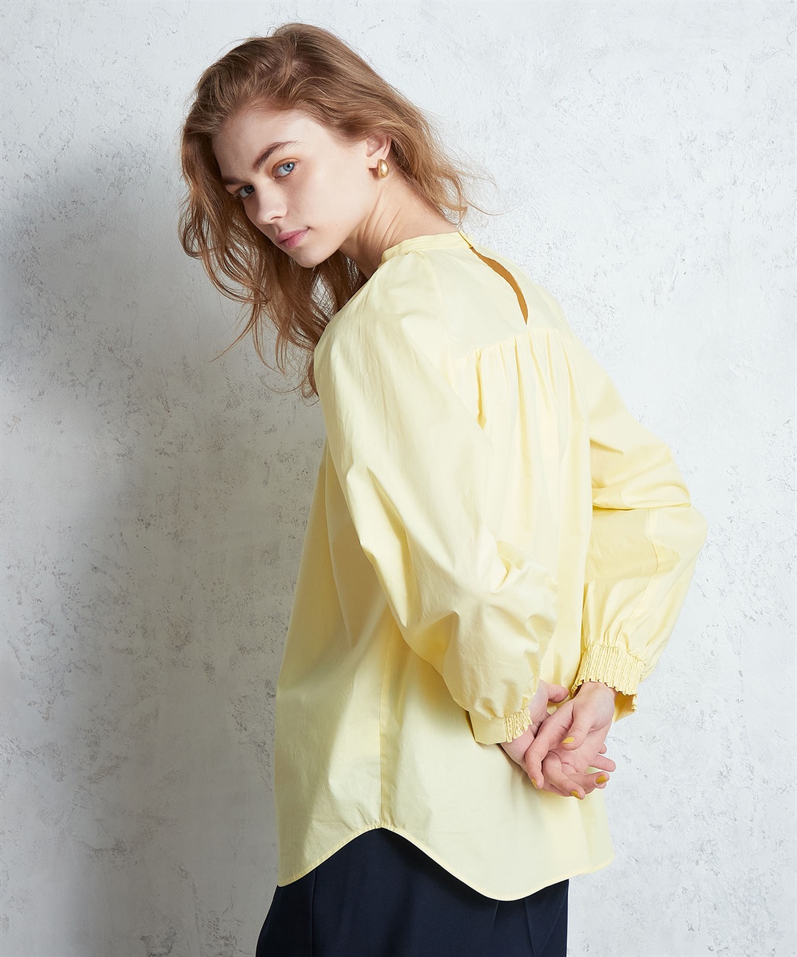 LE SOUK HOLIDAY ギャザーネックブラウス_sub_11