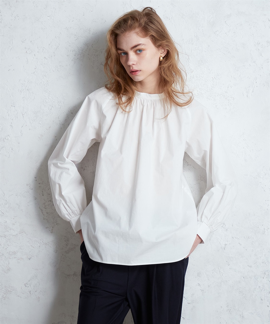 LE SOUK HOLIDAY ギャザーネックブラウス_sub_15