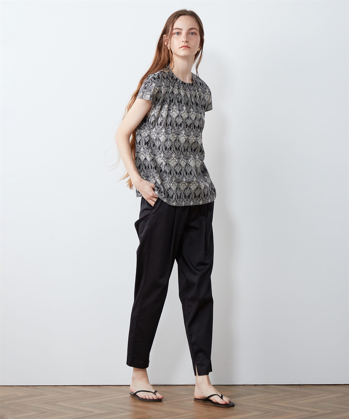 LE SOUK HOLIDAY リバティプリントブラウス_sub_14