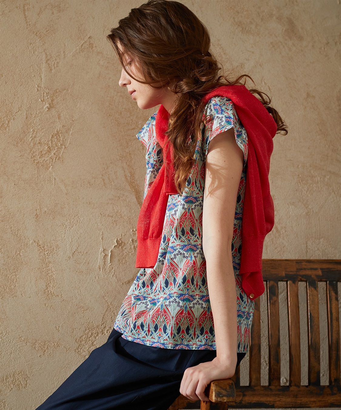 LE SOUK HOLIDAY リバティプリントブラウス_sub_16