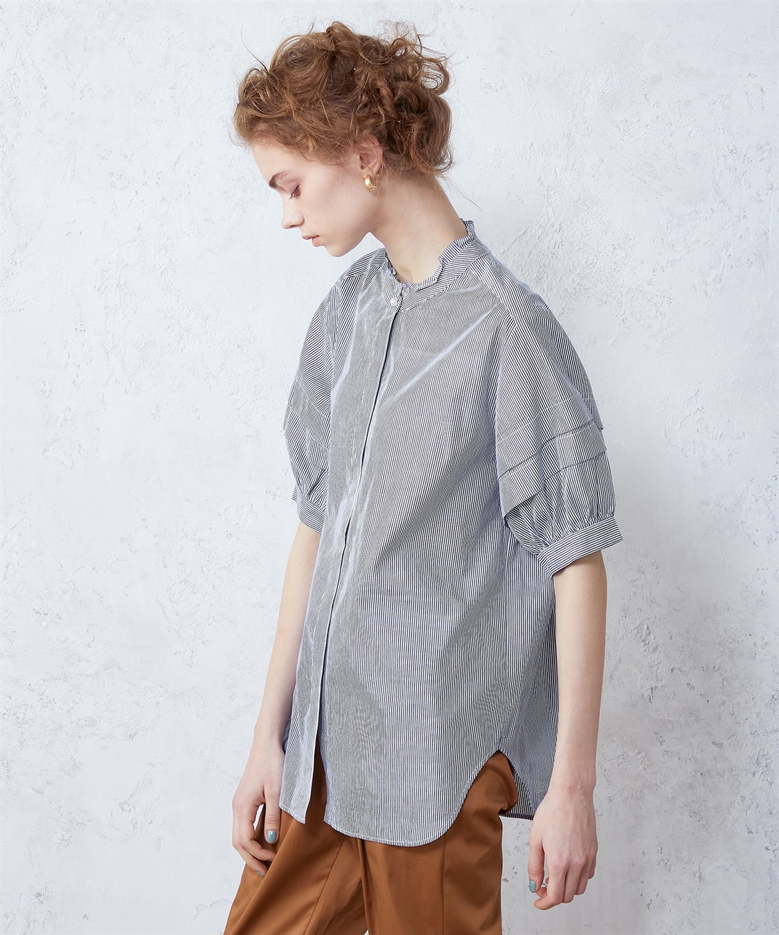 LE SOUK HOLIDAY パールボタンブラウス_sub_1