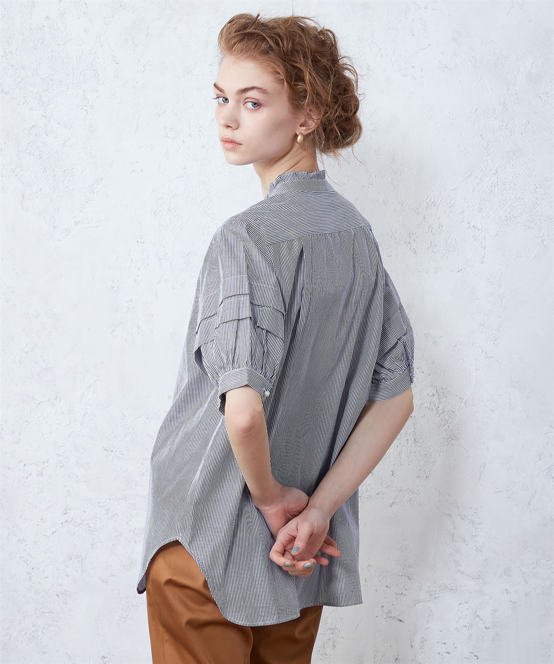 LE SOUK HOLIDAY パールボタンブラウス_sub_2