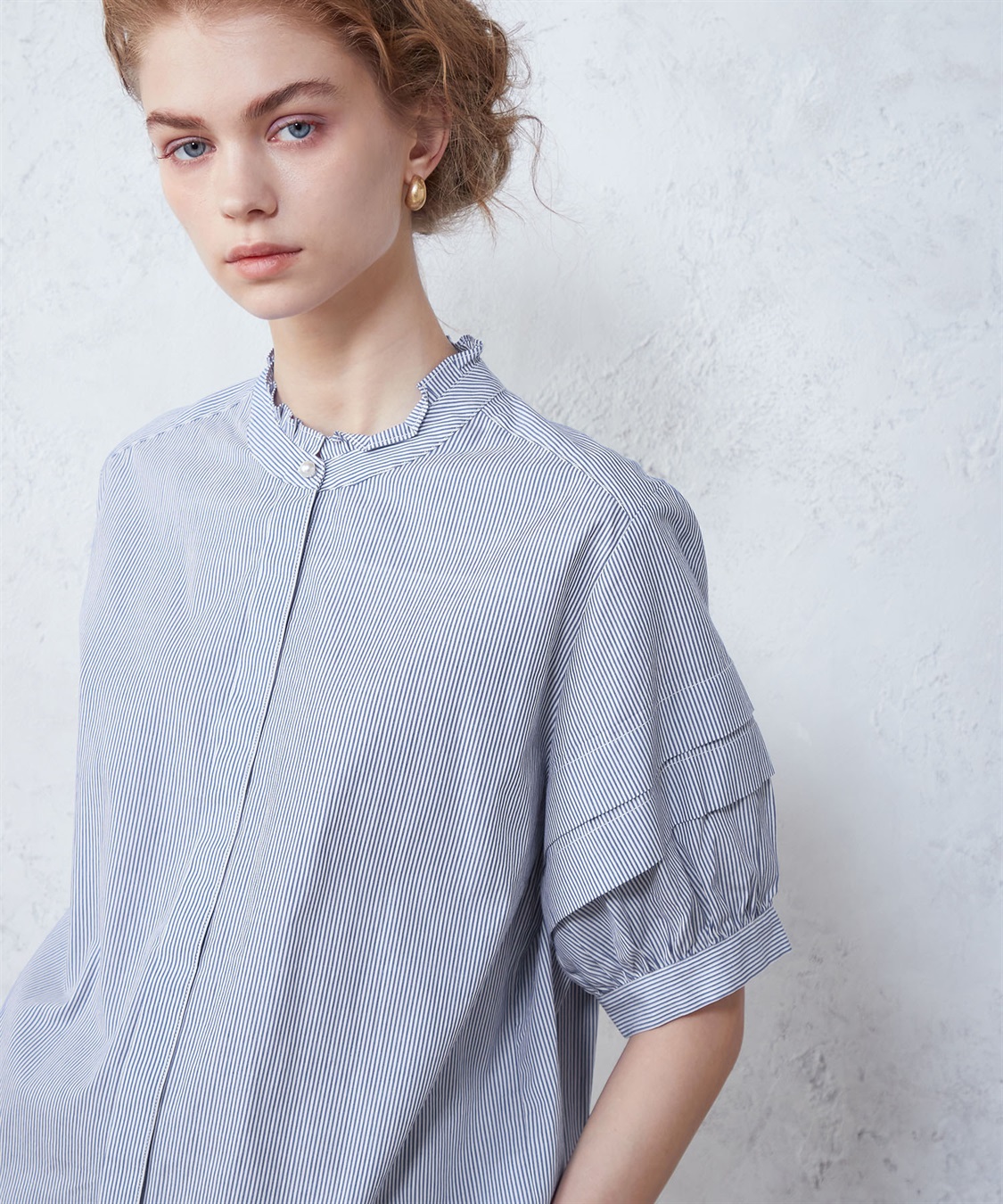 LE SOUK HOLIDAY パールボタンブラウス_sub_3