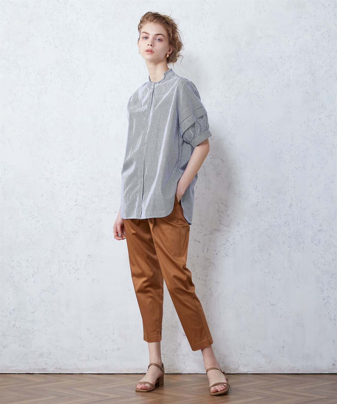 LE SOUK HOLIDAY パールボタンブラウス_sub_6