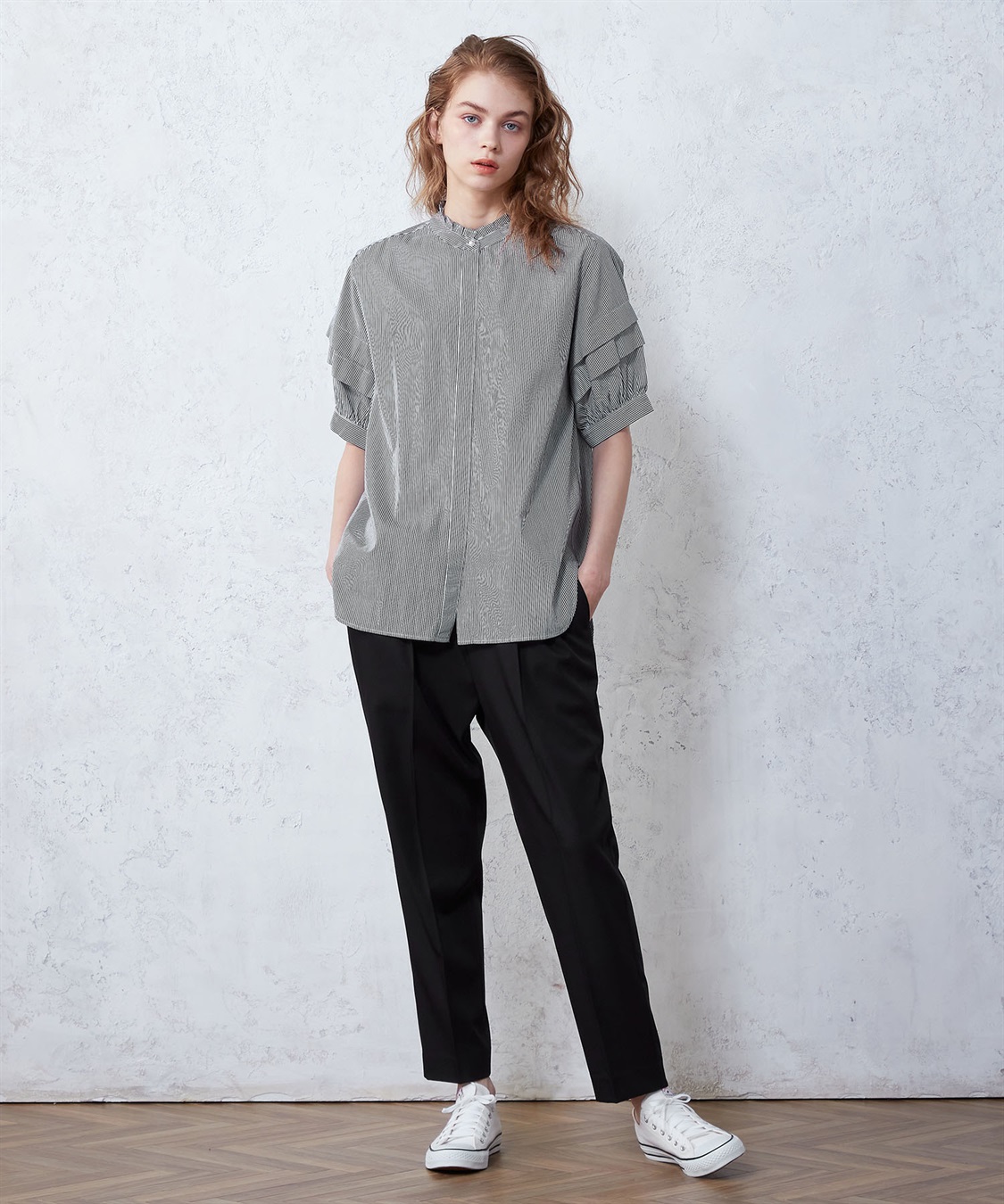 LE SOUK HOLIDAY パールボタンブラウス_sub_8