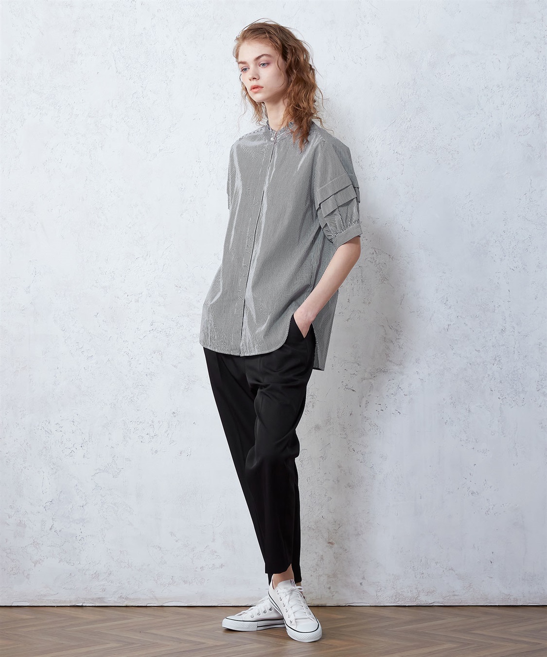 LE SOUK HOLIDAY パールボタンブラウス_sub_9