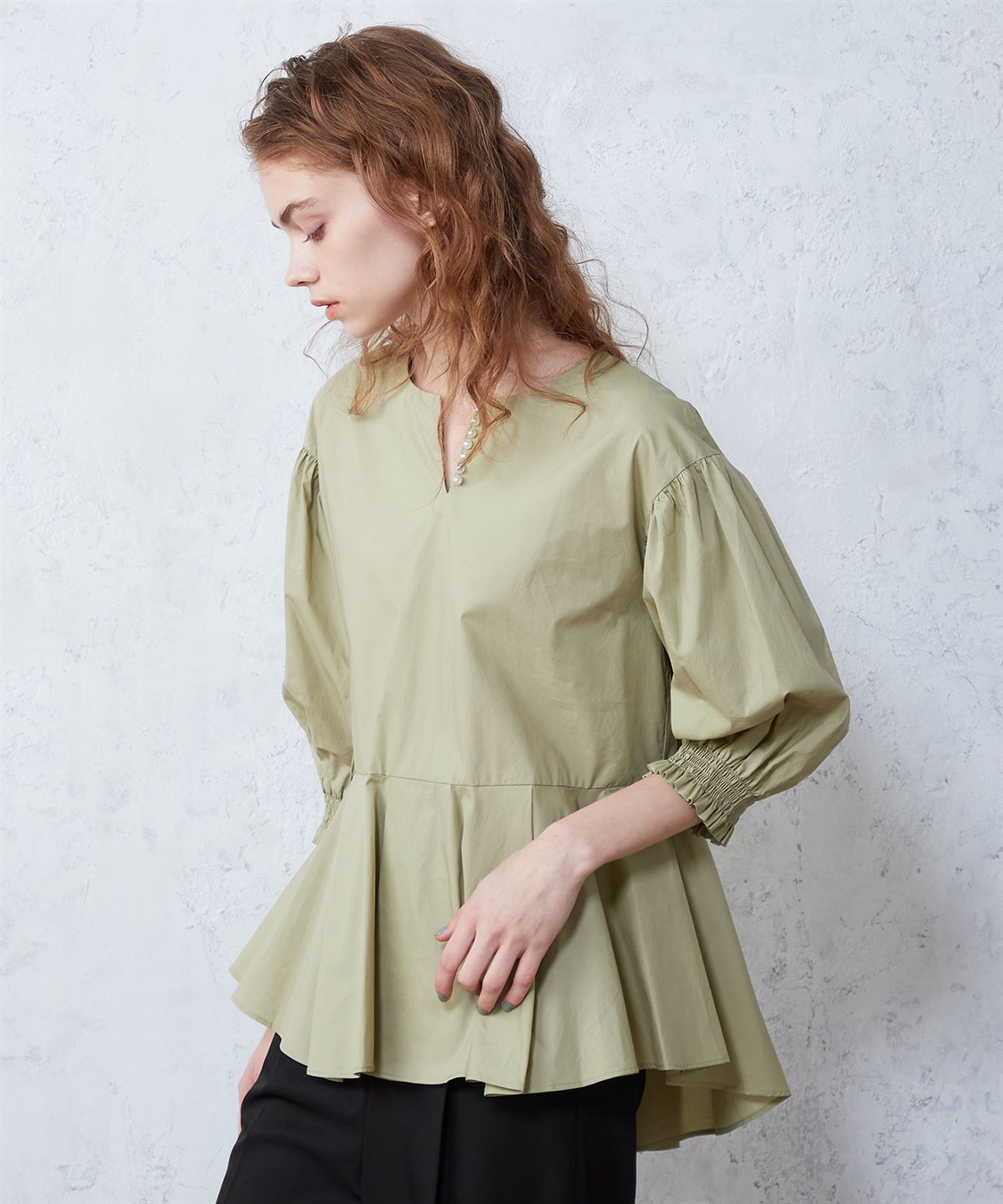 LE SOUK HOLIDAY パール使いブラウス_sub_3