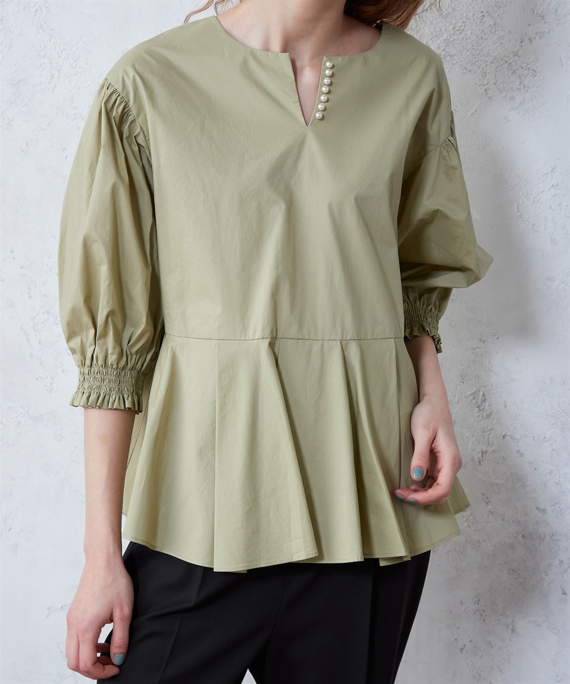 LE SOUK HOLIDAY パール使いブラウス_sub_6