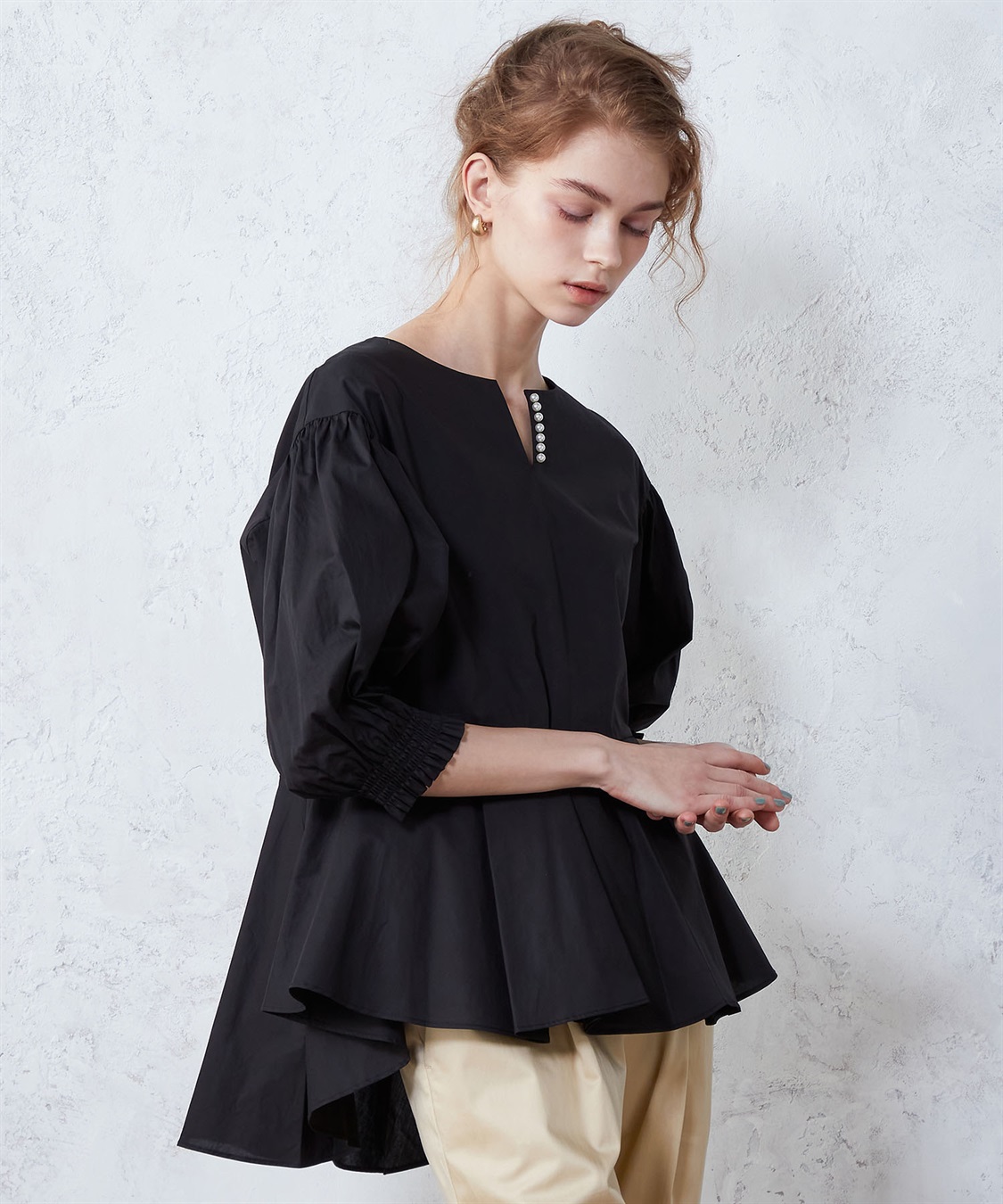 LE SOUK HOLIDAY パール使いブラウス_sub_9