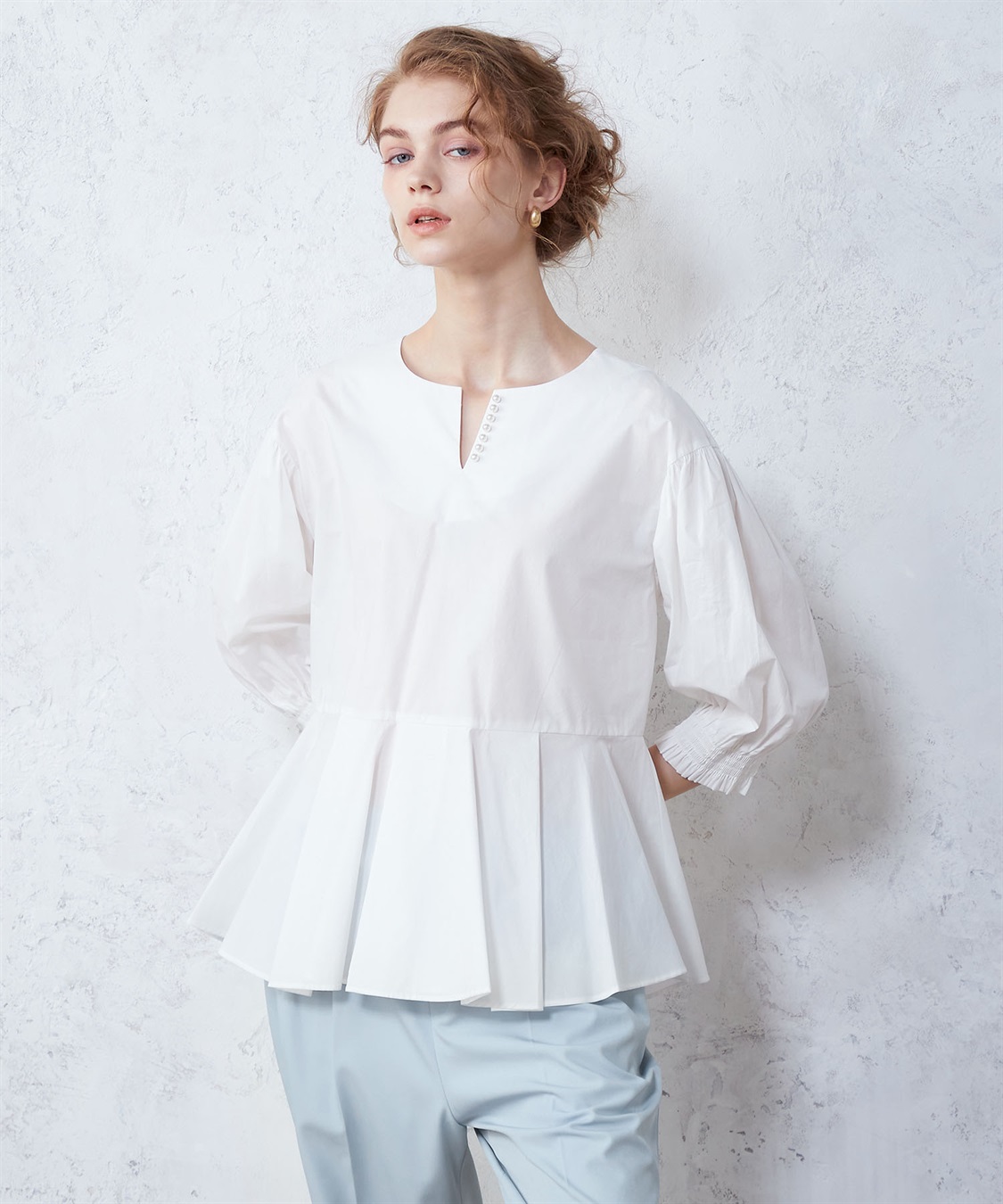 LE SOUK HOLIDAY パール使いブラウス_sub_12