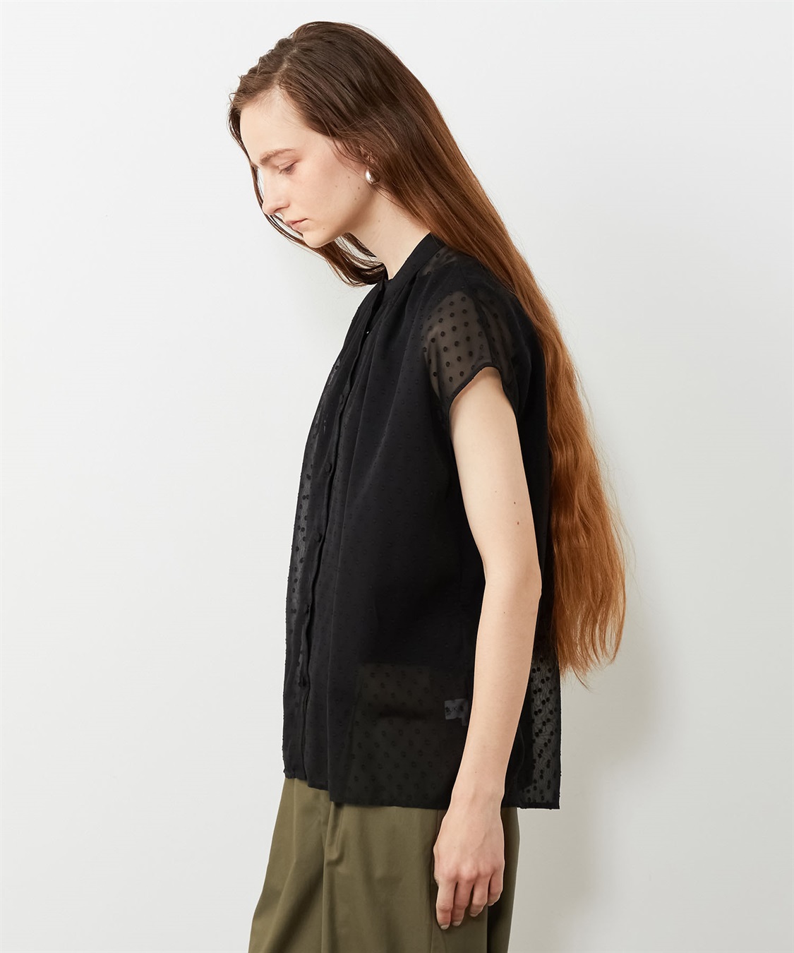 LE SOUK HOLIDAY シアーフレンチスリーブブラウス_sub_1