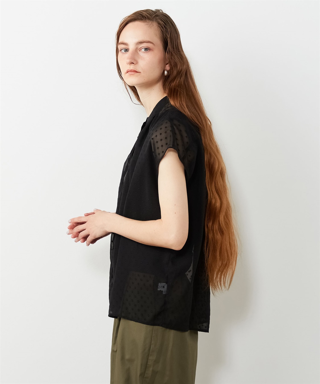 新品 LE SOUK HOLIDAY シアーブルゾン sizeL ホワイト 新品 LE SOUK HOLIDAY シアーブルゾン sizeL ホワイト