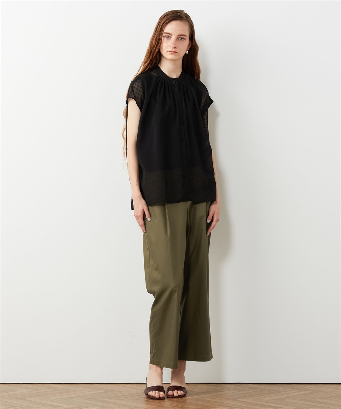 LE SOUK HOLIDAY シアーフレンチスリーブブラウス_sub_6