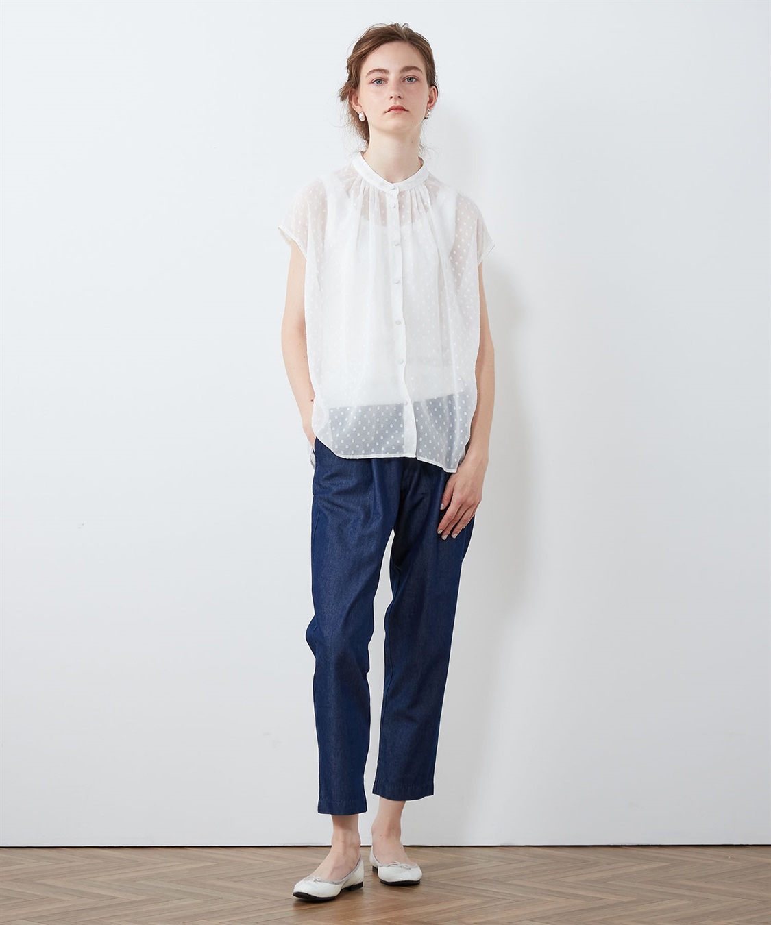 LE SOUK HOLIDAY シアーフレンチスリーブブラウス_sub_9