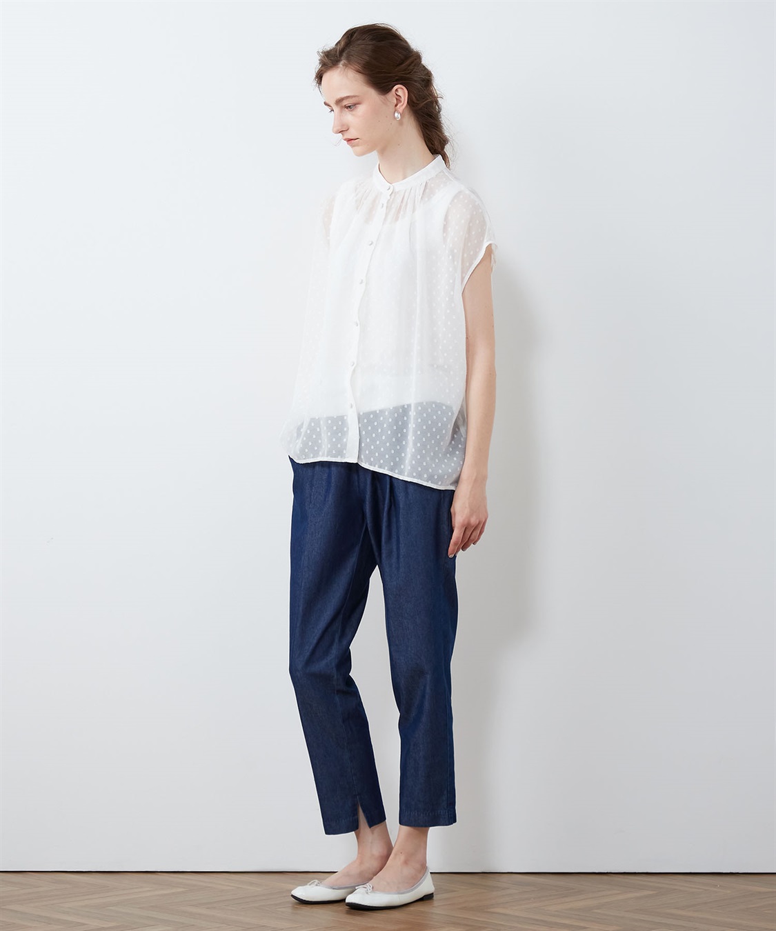 LE SOUK HOLIDAY シアーフレンチスリーブブラウス_sub_10