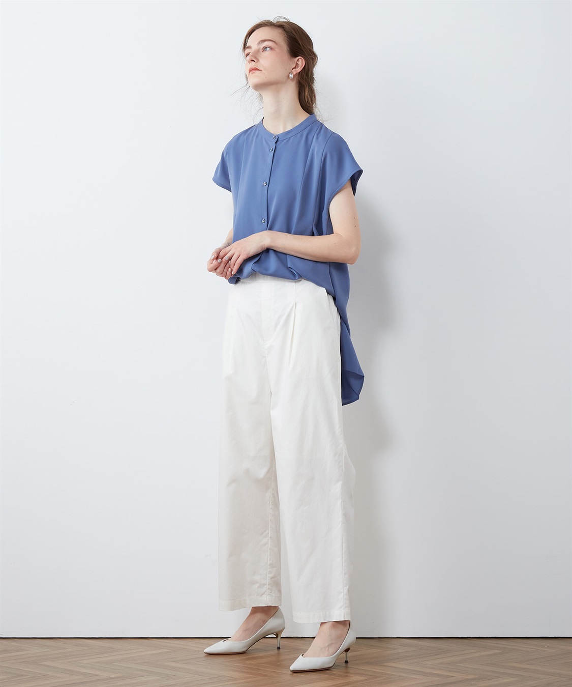 バックタックブラウス LE SOUK HOLIDAY｜クロスプラス公式通販サイト