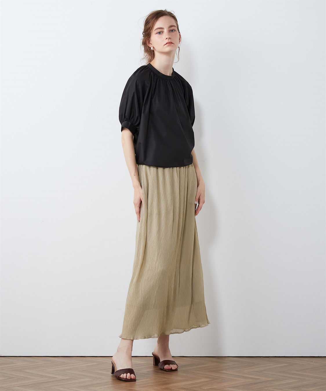 ギャザーブラウス LE SOUK HOLIDAY｜クロスプラス公式通販サイト