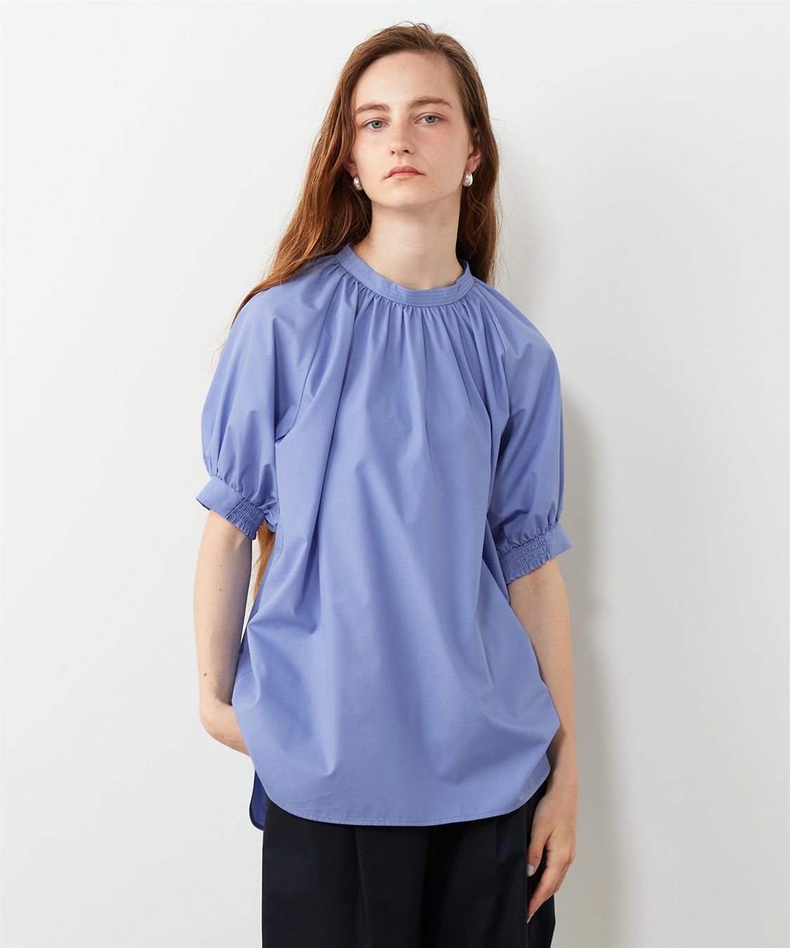 ギャザーブラウス LE SOUK HOLIDAY｜クロスプラス公式通販サイト
