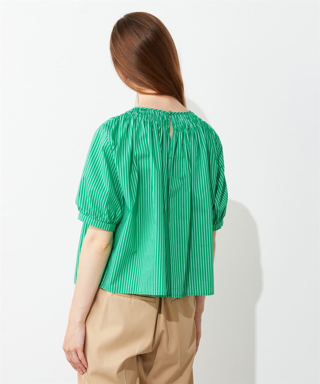 LE SOUK HOLIDAY シャーリングネックブラウス_sub_3