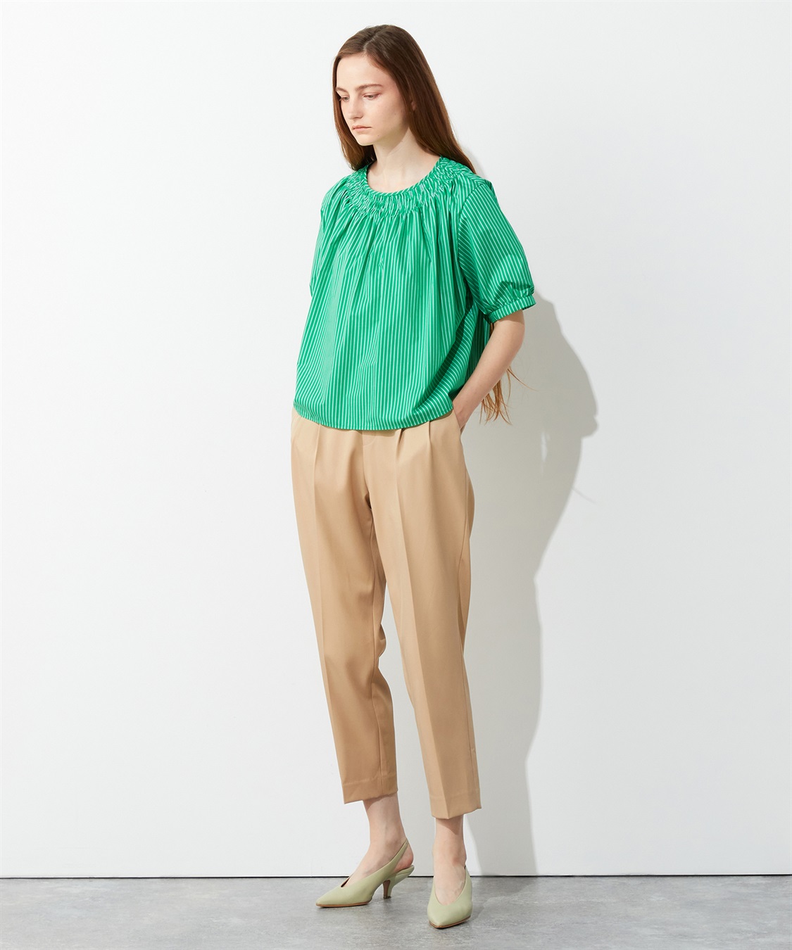 LE SOUK HOLIDAY シャーリングネックブラウス_sub_7