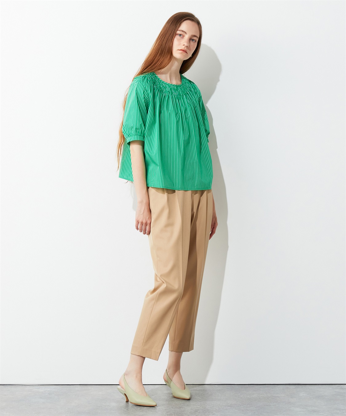 LE SOUK HOLIDAY シャーリングネックブラウス_sub_8