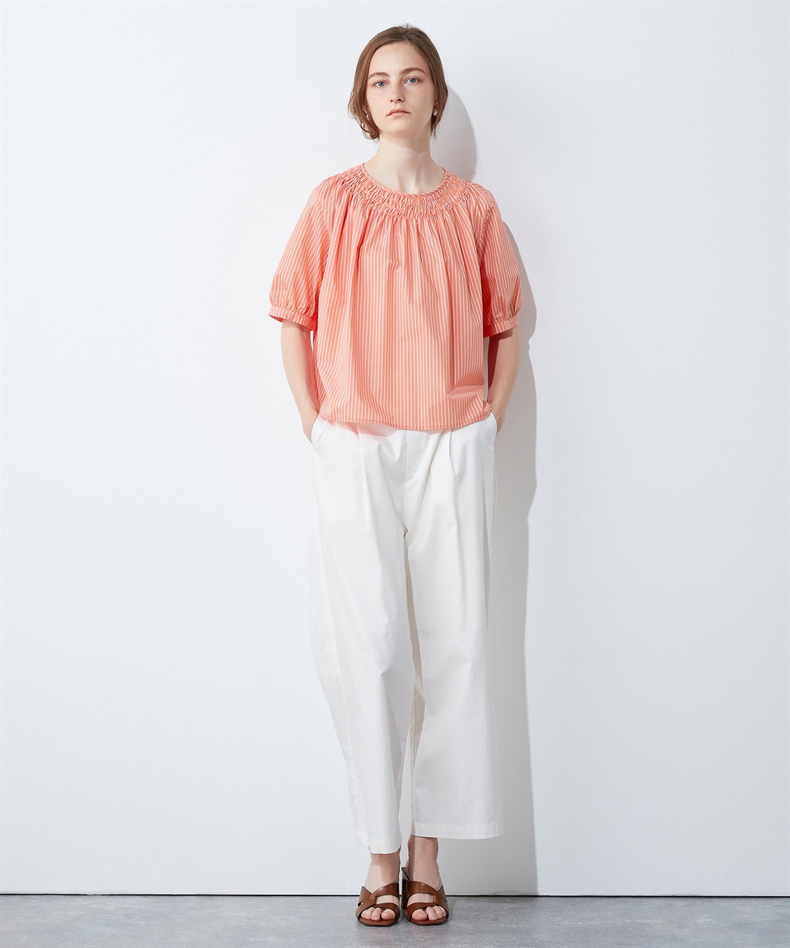 LE SOUK HOLIDAY シャーリングネックブラウス_sub_10