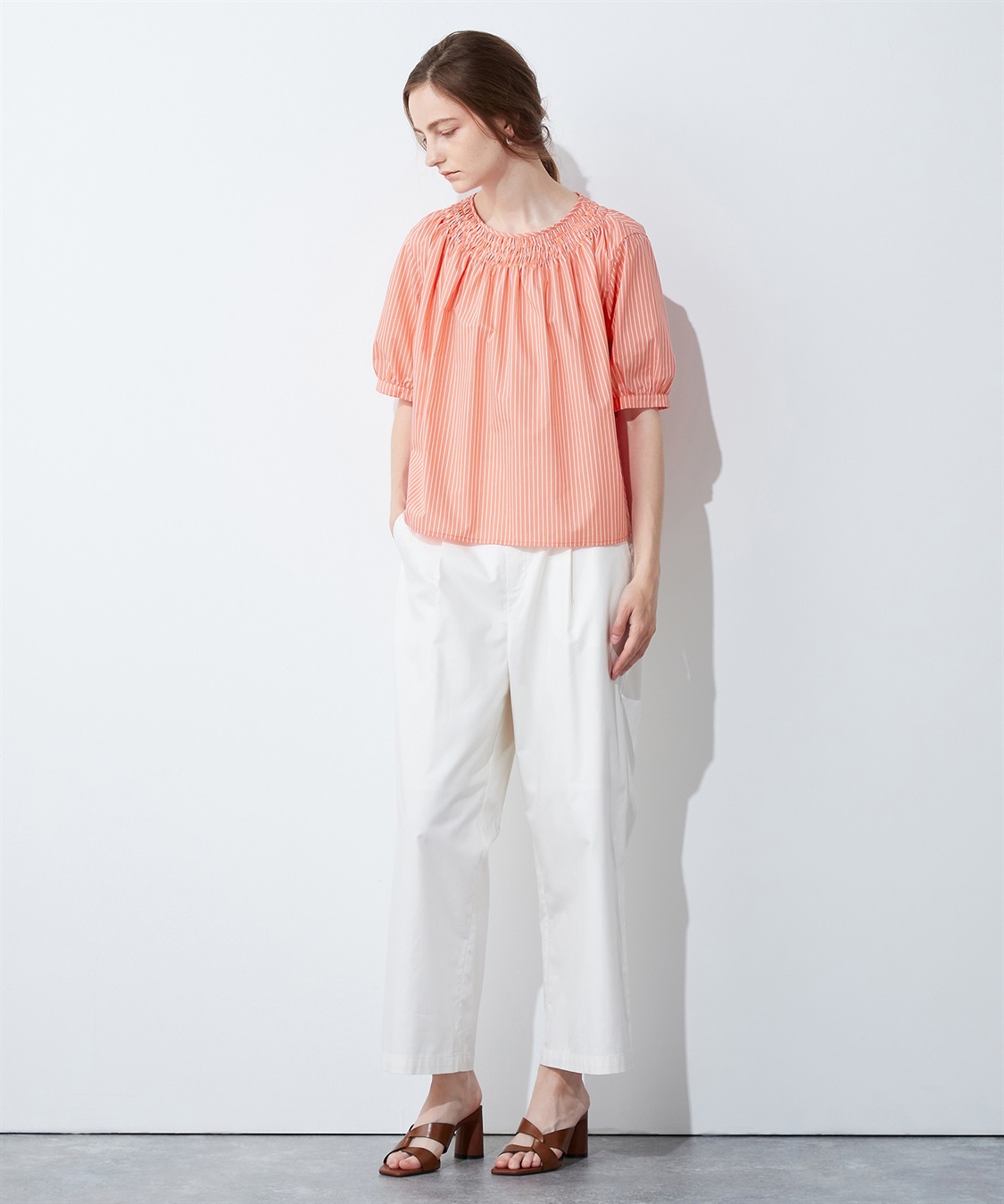 LE SOUK HOLIDAY シャーリングネックブラウス_sub_11