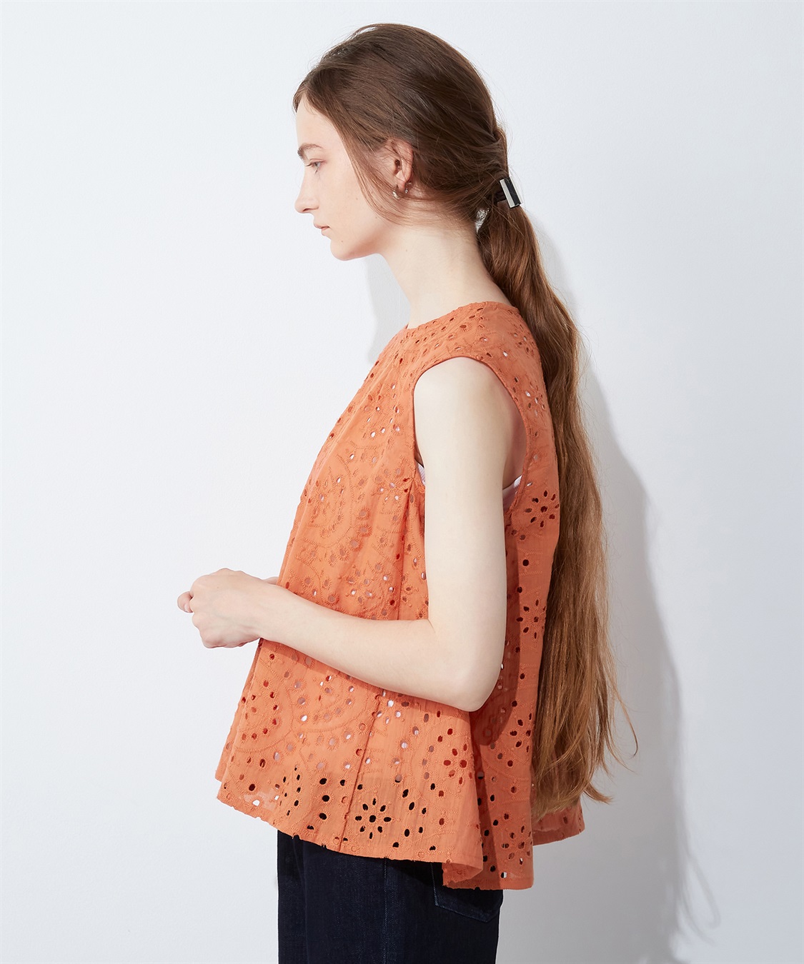 LE SOUK HOLIDAY スカラップ刺繍ブラウス_sub_1