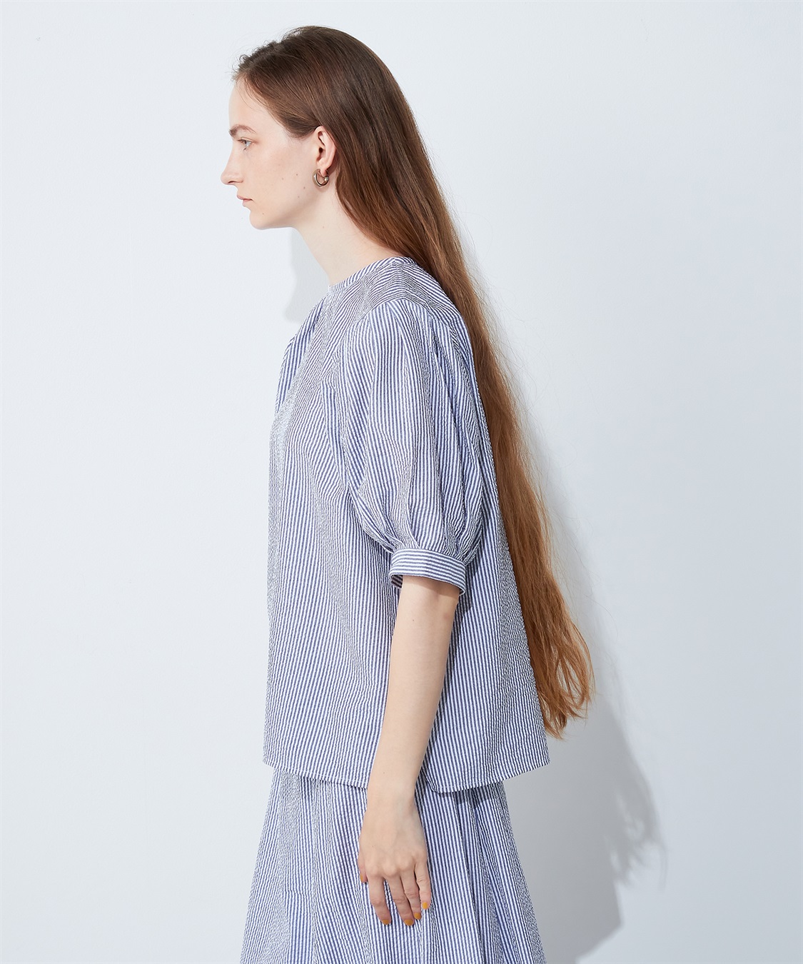 タックスリーブサッカーブラウス LE SOUK HOLIDAY｜クロスプラス公式