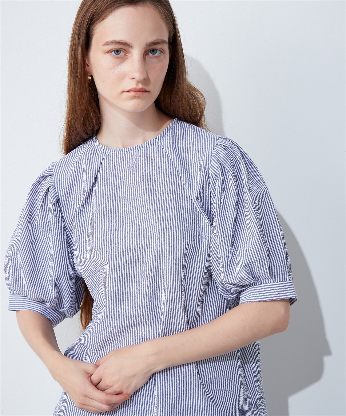 タックスリーブサッカーブラウス LE SOUK HOLIDAY｜クロスプラス公式