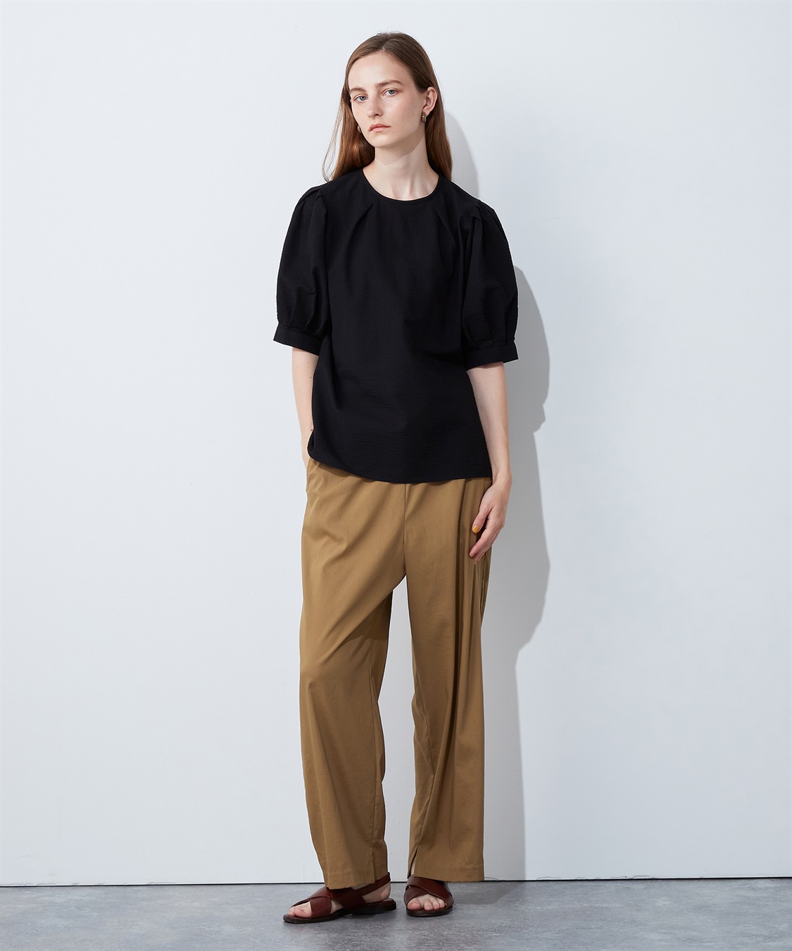 タックスリーブサッカーブラウス LE SOUK HOLIDAY｜クロスプラス公式