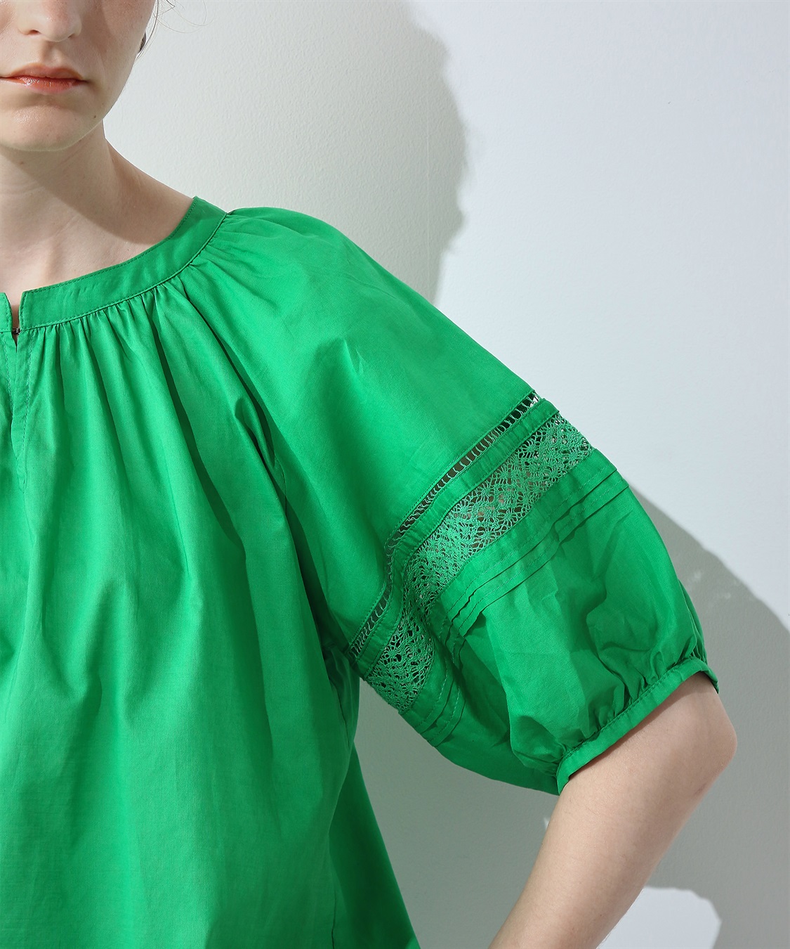 LE SOUK HOLIDAY レースギャザーブラウス_sub_6