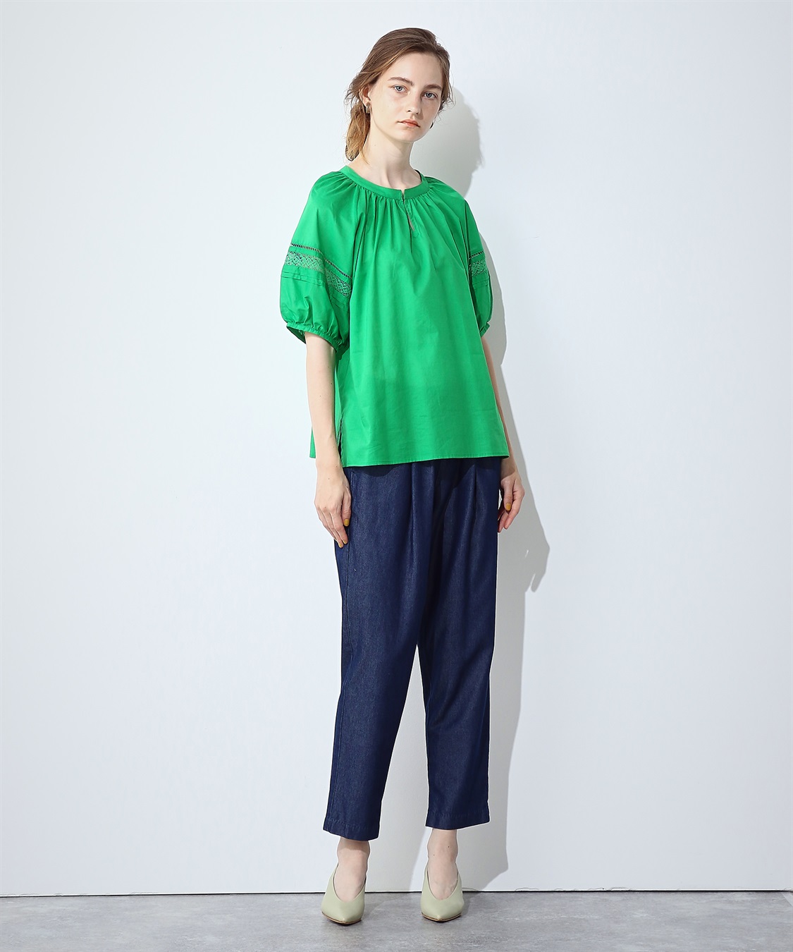 LE SOUK HOLIDAY レースギャザーブラウス_sub_8