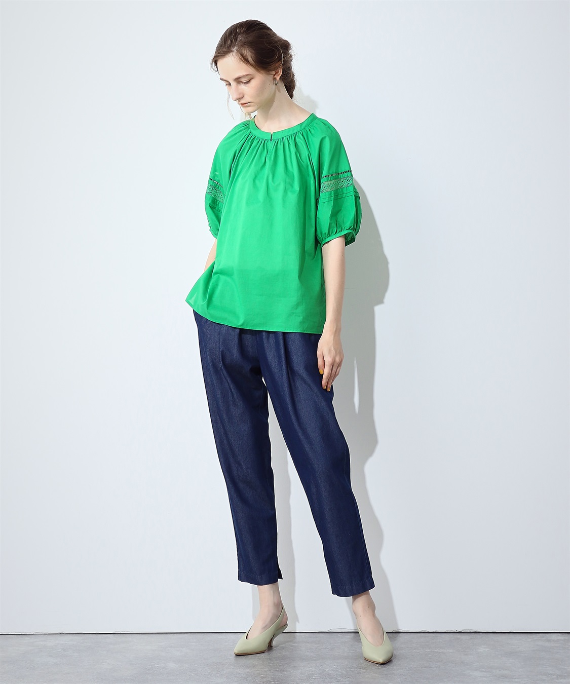 LE SOUK HOLIDAY レースギャザーブラウス_sub_9