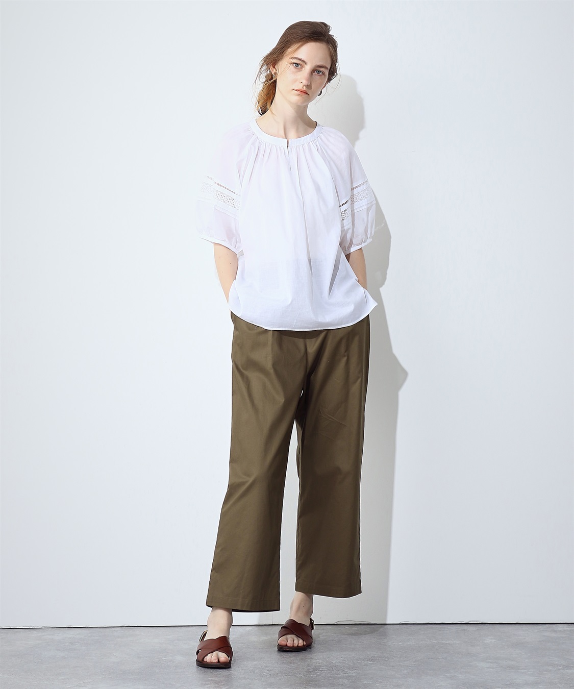 LE SOUK HOLIDAY レースギャザーブラウス_sub_11