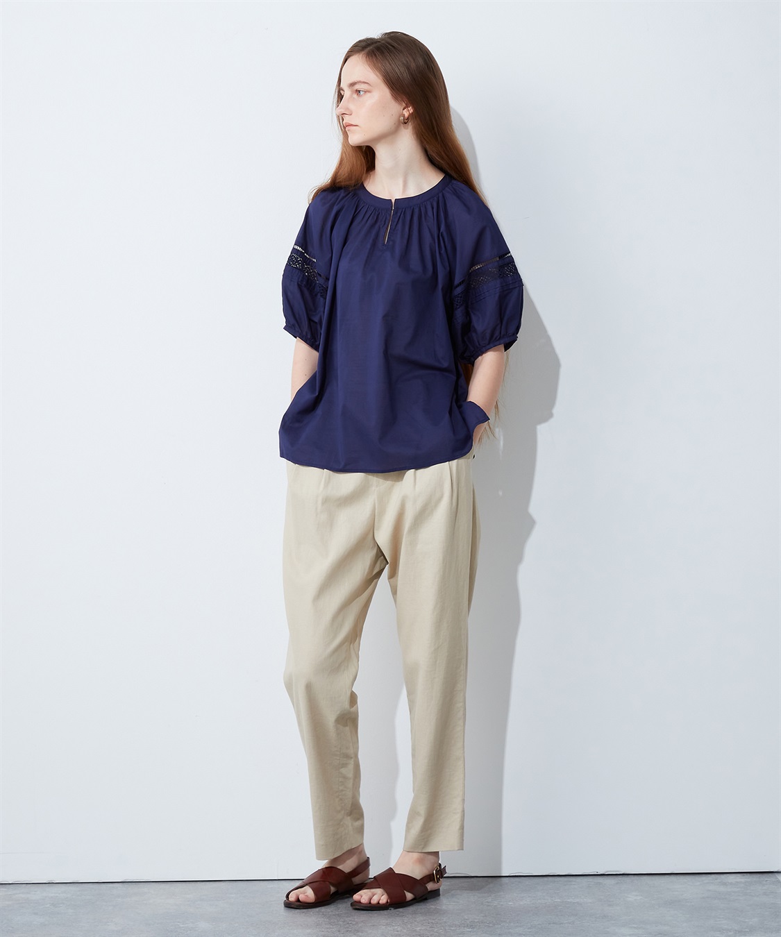 LE SOUK HOLIDAY レースギャザーブラウス_sub_15