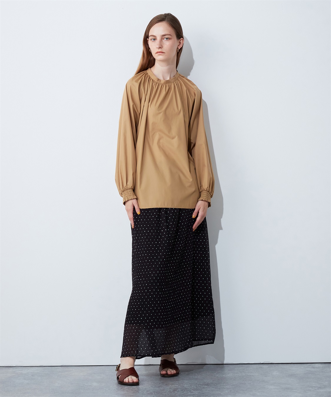 LE SOUK HOLIDAY ギャザーネックブラウス_sub_7