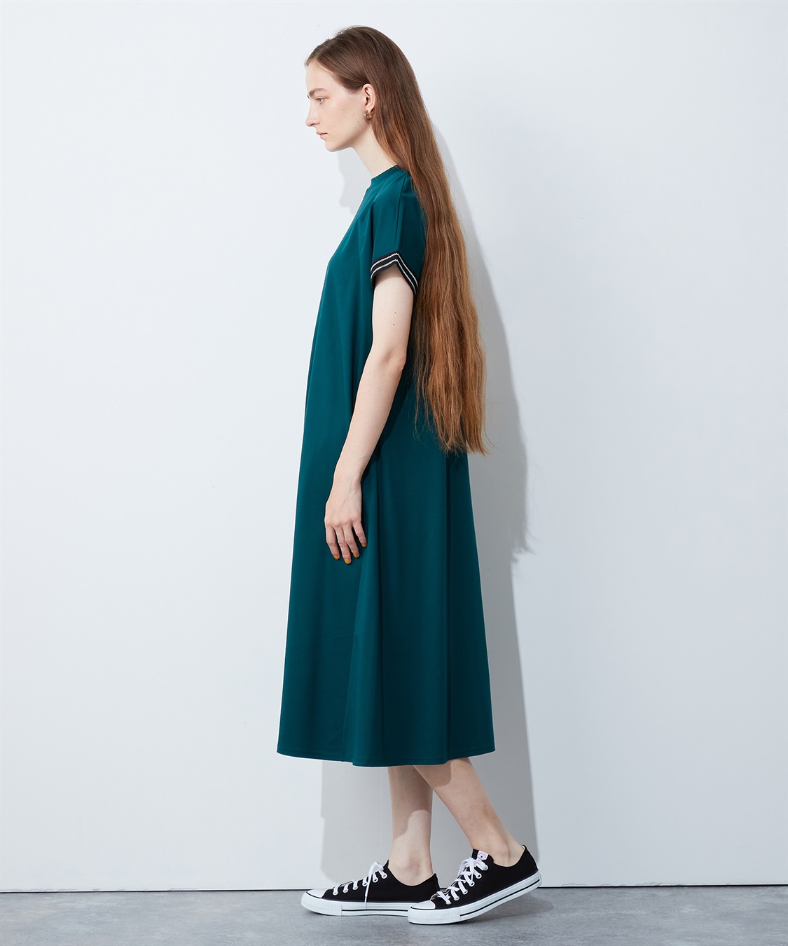 LE SOUK HOLIDAY テープ使いモックネックワンピース_sub_1