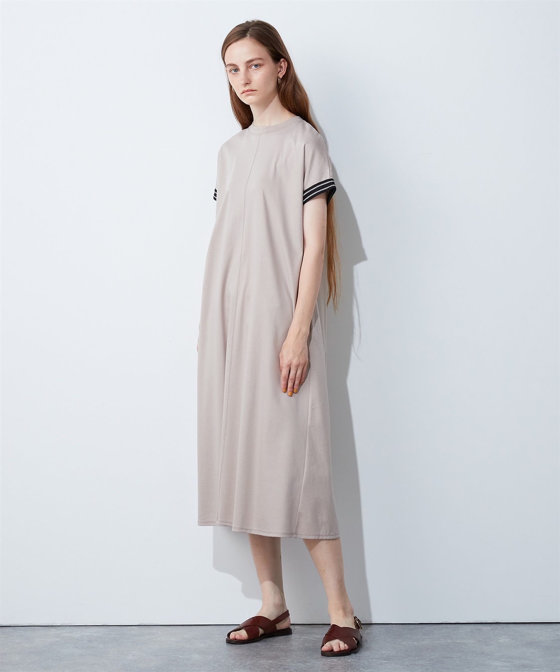 LE SOUK HOLIDAY テープ使いモックネックワンピース_sub_8