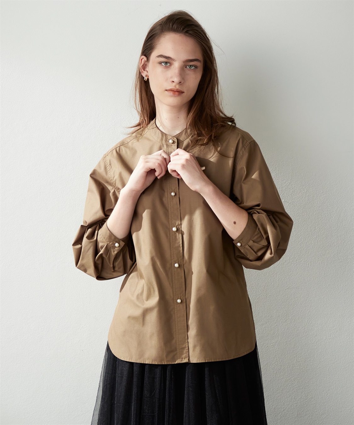 LE SOUK HOLIDAY パールボタンブラウス_sub_9
