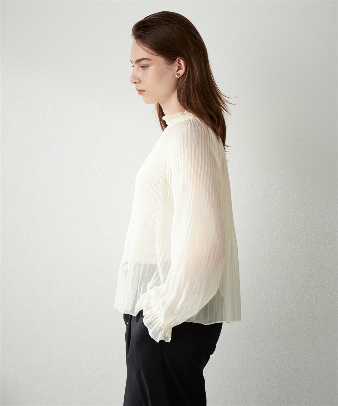 LE SOUK HOLIDAY シアープリーツブラウス_sub_2
