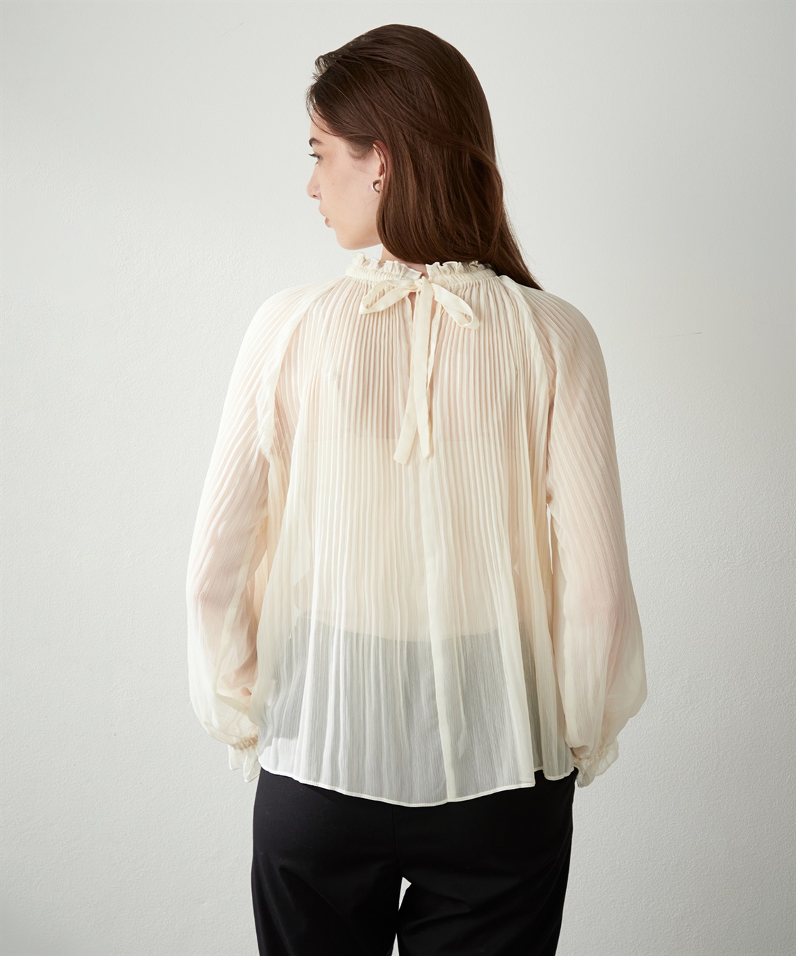 LE SOUK HOLIDAY シアープリーツブラウス_sub_3