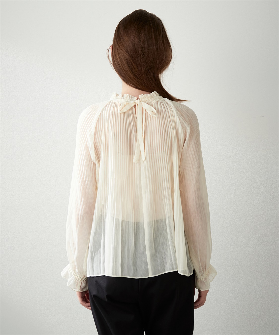 LE SOUK HOLIDAY シアープリーツブラウス_sub_4