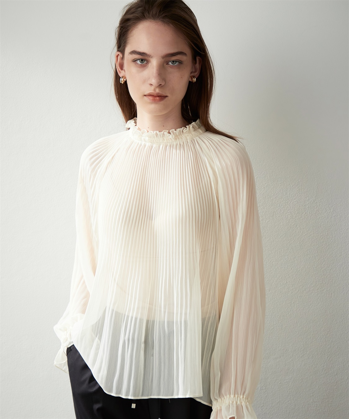LE SOUK HOLIDAY シアープリーツブラウス_sub_5