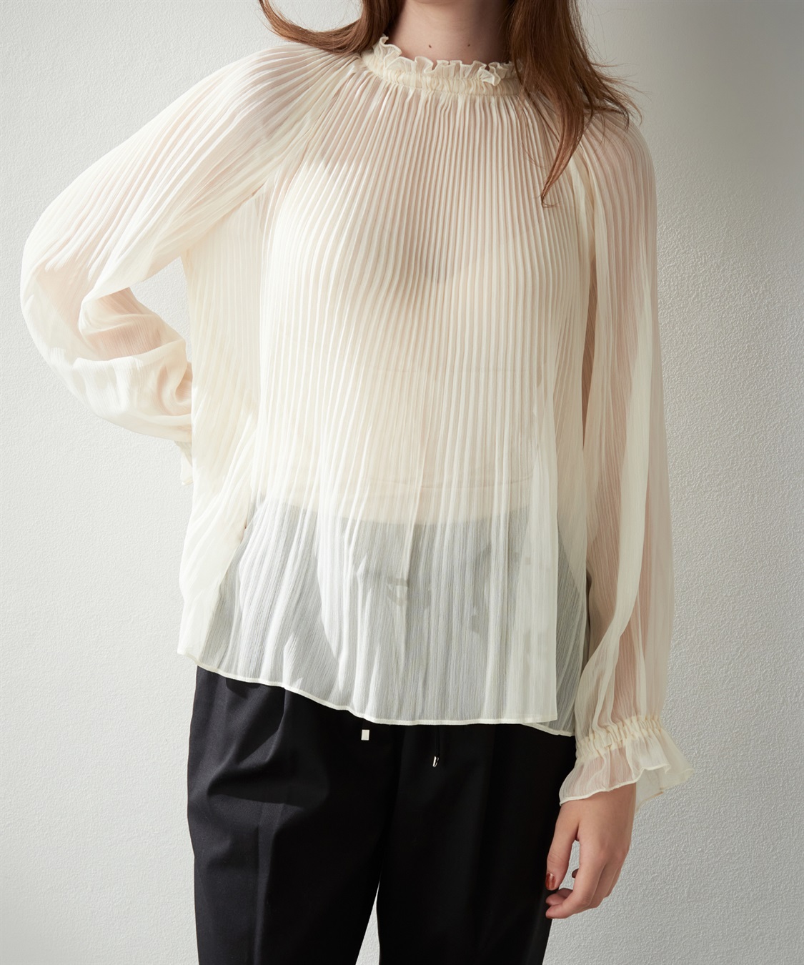 LE SOUK HOLIDAY シアープリーツブラウス_sub_6