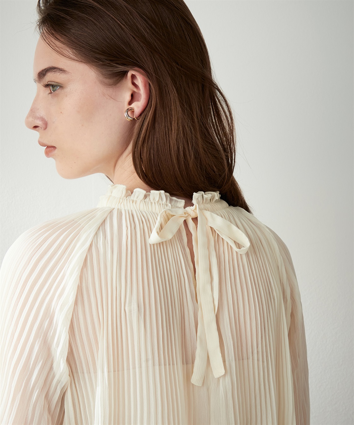 LE SOUK HOLIDAY シアープリーツブラウス_sub_7