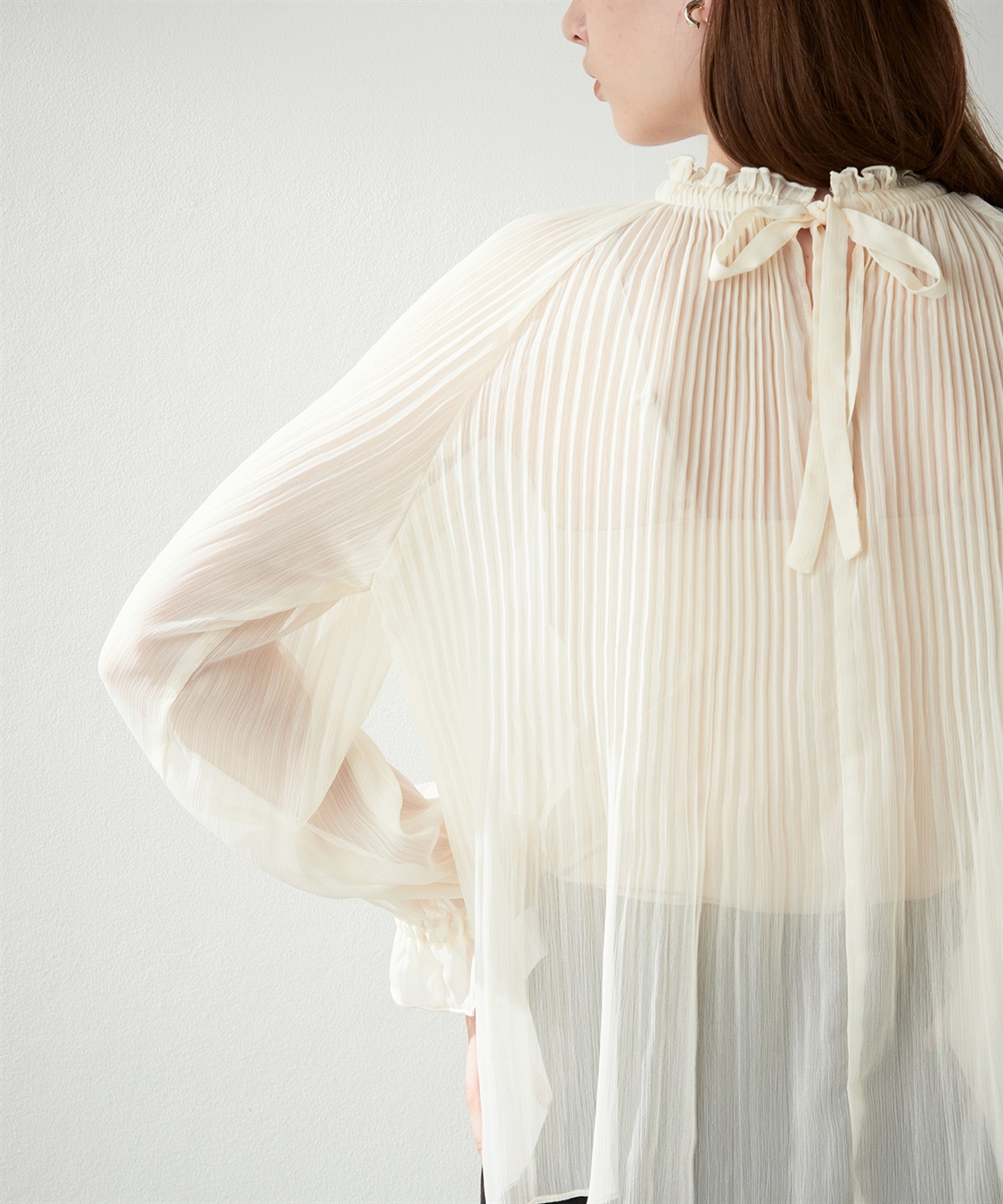 LE SOUK HOLIDAY シアープリーツブラウス_sub_8